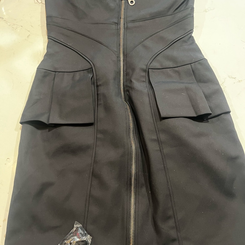 NWT LAMB Black Bustier Dress Size 10 - Picture 8 of 8